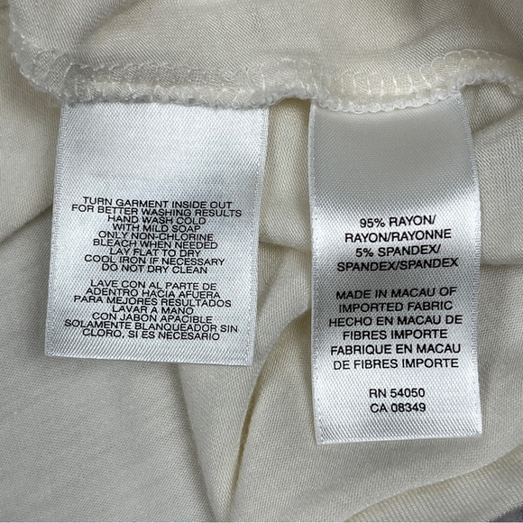 NINE WEST lightweight beige beaded embellished v-neck tank top, size 1X - Picture 12 of 12